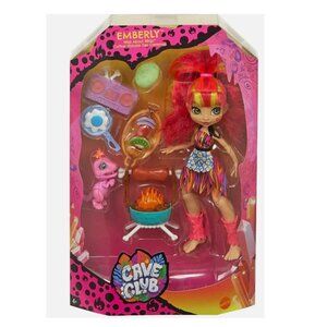 Cave Club Fashion Doll wild about bbq Emberly Mattel Dinosaur Prehistoric Toys